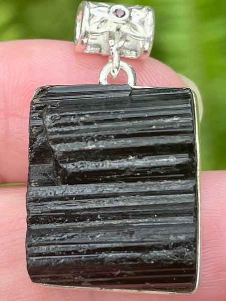 Rough Black Tourmaline Pendant - Morganna’s Treasures 