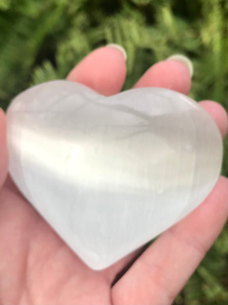 Large Selenite Heart - Morganna’s Treasures 