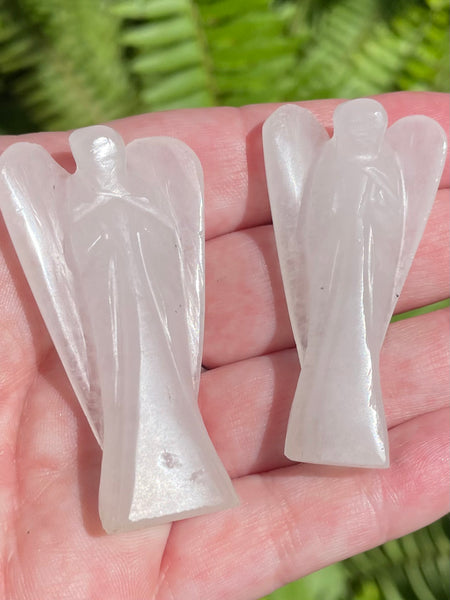 Clear Quartz Pocket Angel - Morganna’s Treasures 