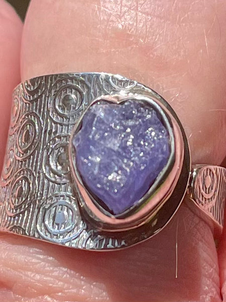 Rough Tanzanite Cocktail Ring Size 7.5 - Morganna’s Treasures 