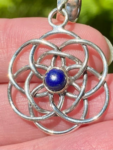 Lapis Lazuli Mandala Pendant - Morganna’s Treasures 