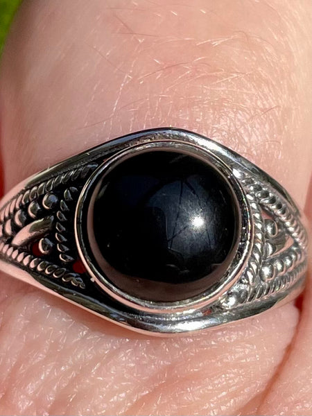 Black Onyx Ring Size 7.5 - Morganna’s Treasures 