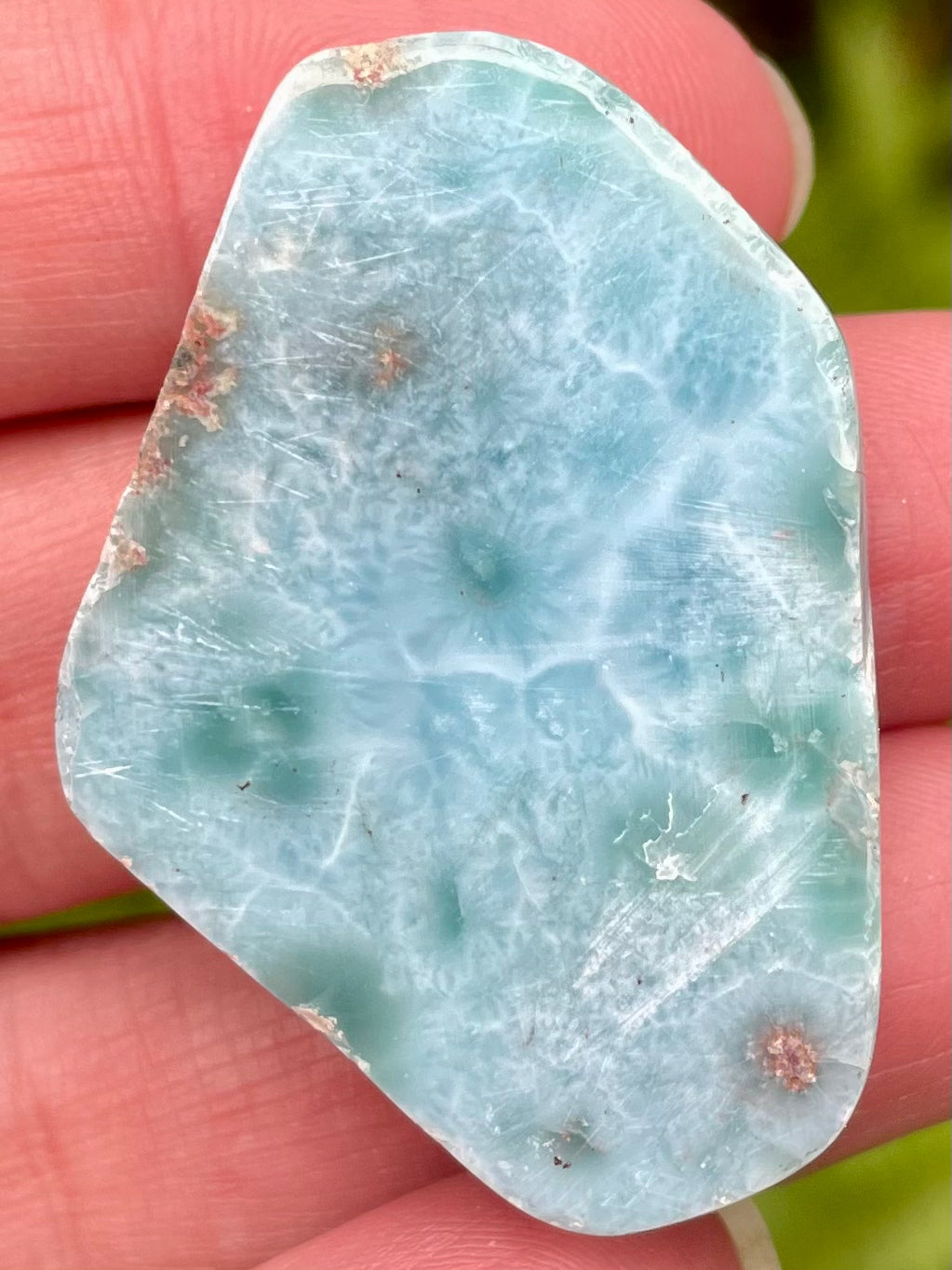 Larimar Palm Stone - Morganna’s Treasures 