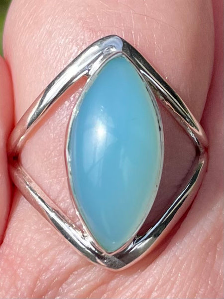 Aqua Chalcedony Ring Size 7.5 - Morganna’s Treasures 