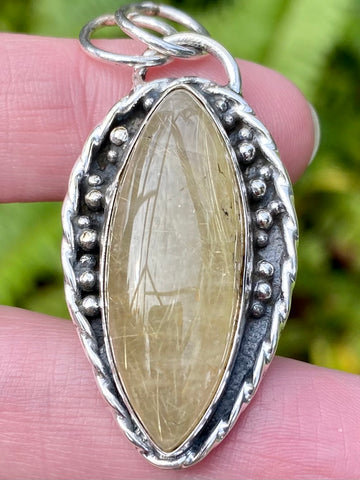 Rutilated Quartz Pendant - Morganna’s Treasures 