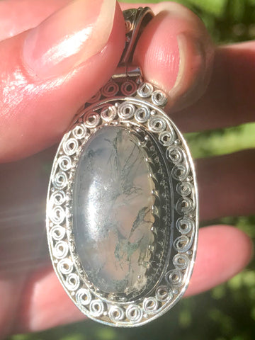 Moss Agate Pendant - Morganna’s Treasures 