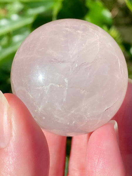 Rose Quartz Crystal Ball - Morganna’s Treasures 