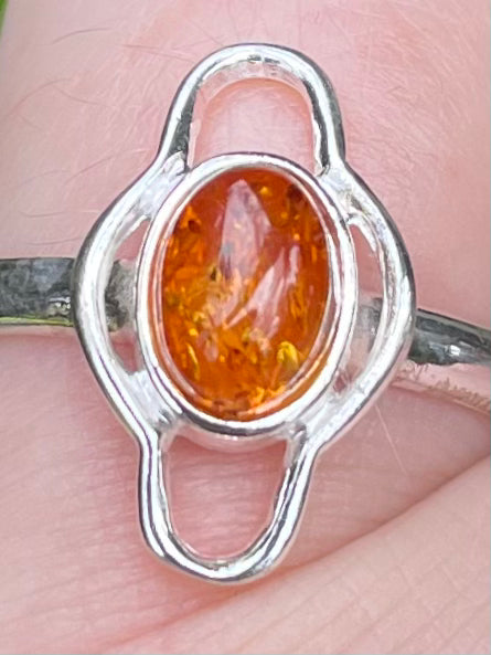 Baltic Amber Ring Size 7.5 - Morganna’s Treasures 