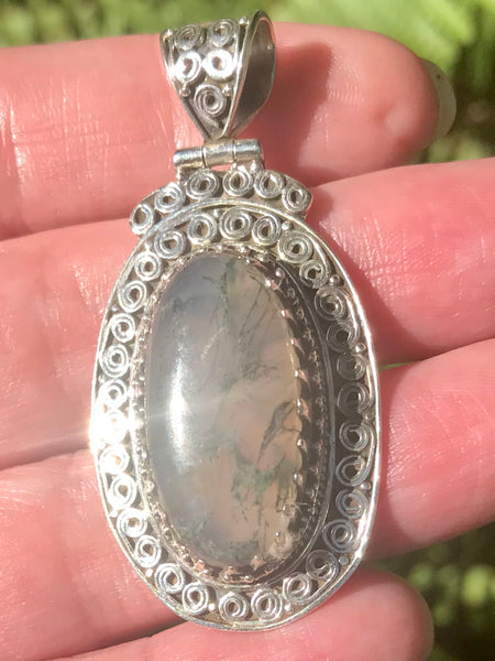 Moss Agate Pendant - Morganna’s Treasures 